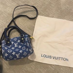 Louis Vutton Blue Nano Speedy Purse